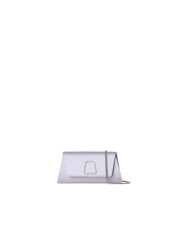 Designer Anouk Mini Trapezoid Clutch - blue - grey - silver - pink