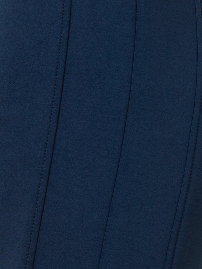 Designer Bootcut Techno Neoprene Pants - neutral - navy - blue