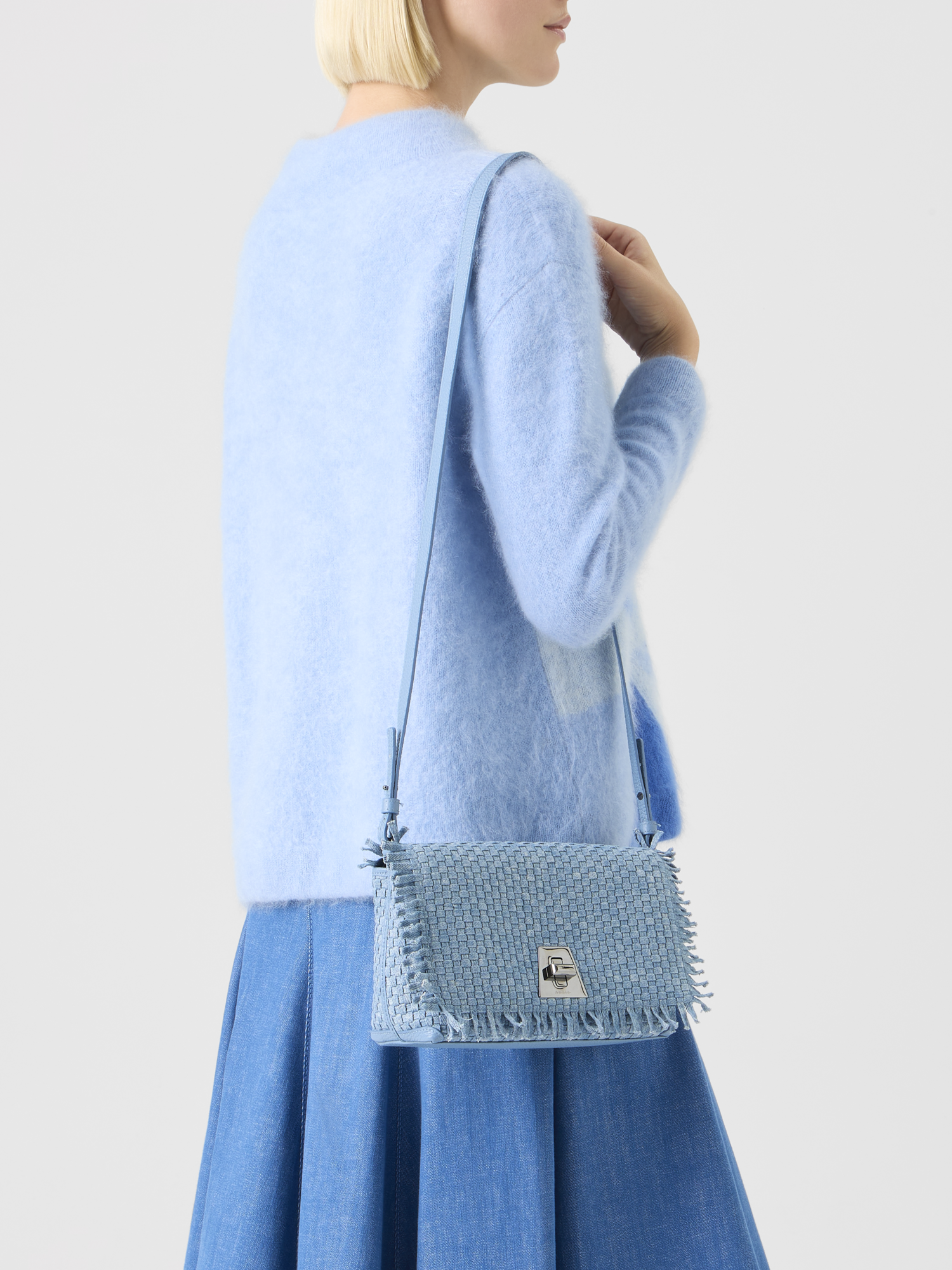 Designer Anouk Small Day Bag - blue 