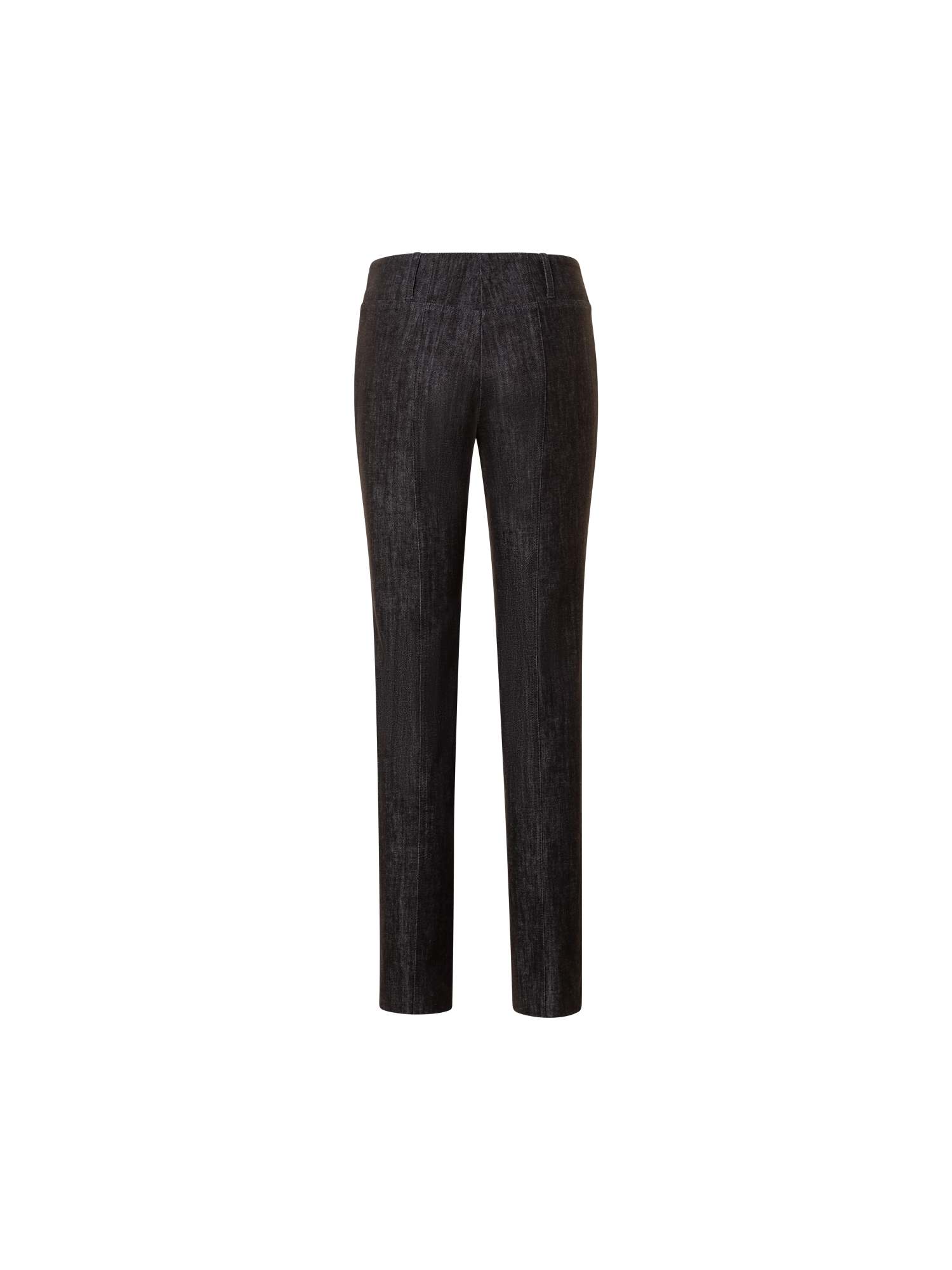 Designer Slim Cotton Denim Stretch Pants - brown