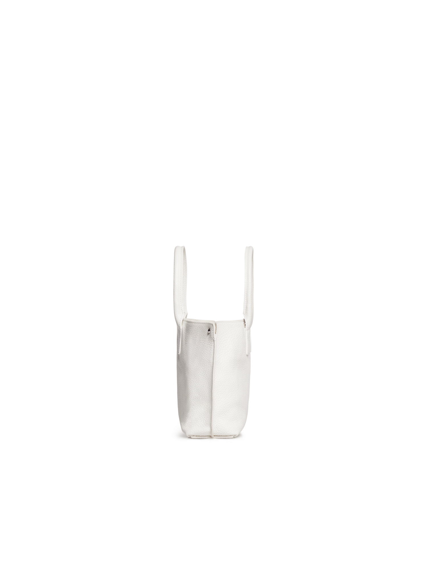 Designer Ai Little Top Handle Tote Bag - neutral - white