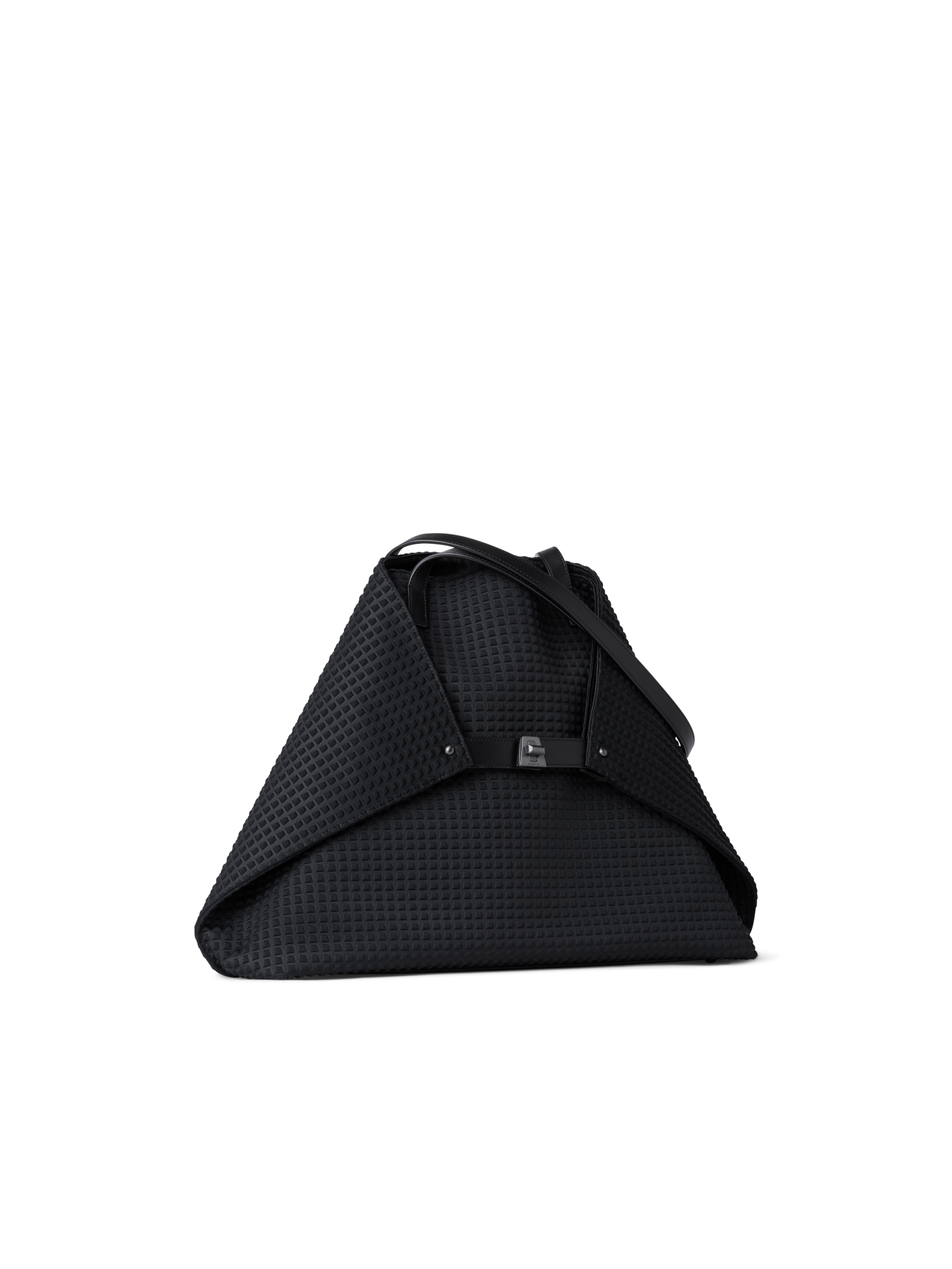 Designer Ai Medium Shoulder Tote - neutral - black