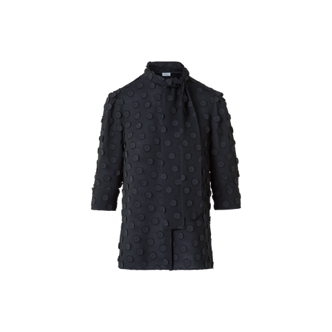 Bluse mit Schleife und 3D Polka Dots