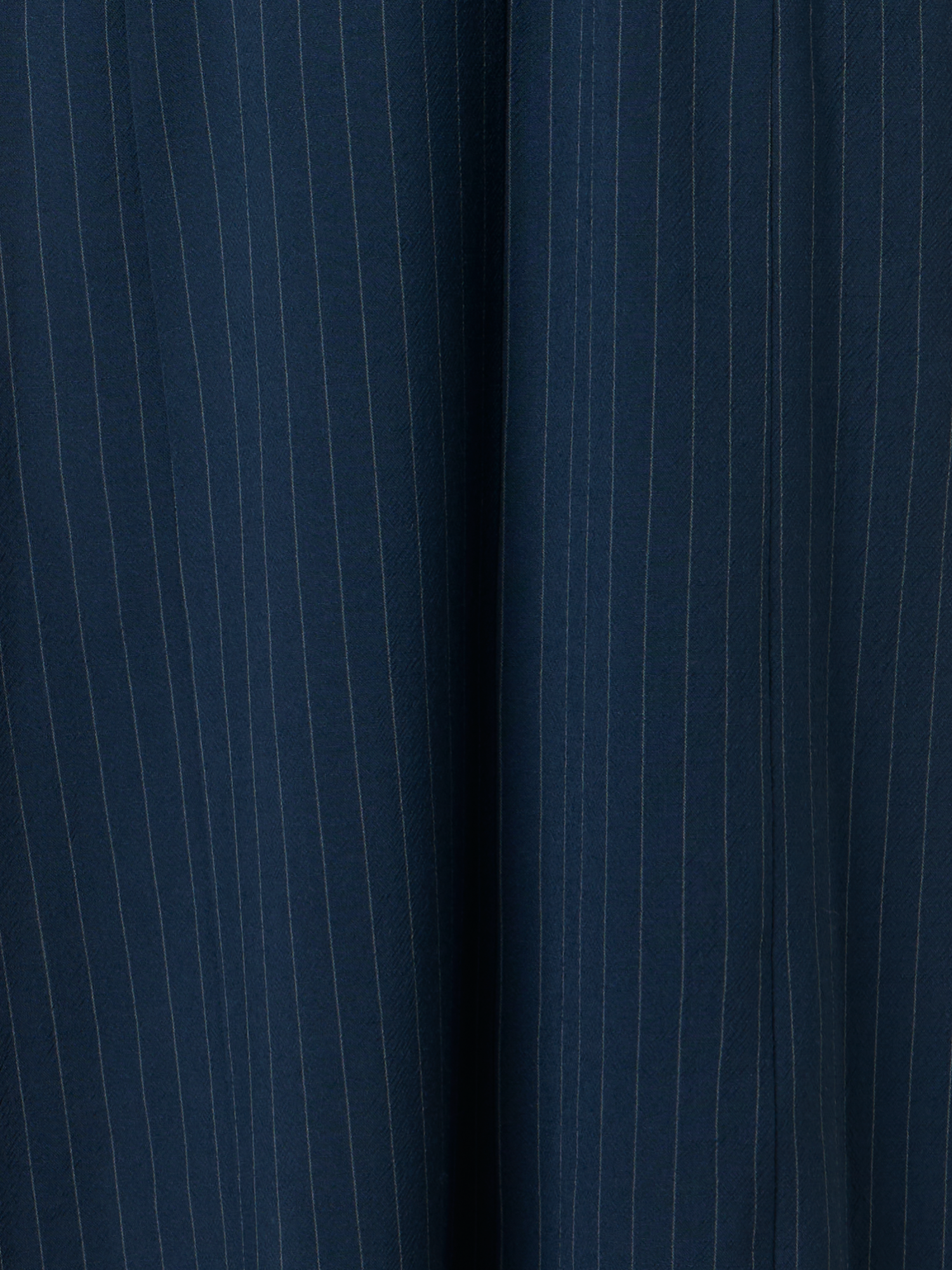 Designer Midi Shirt Dress in Linen Viscose - neutral - navy - blue