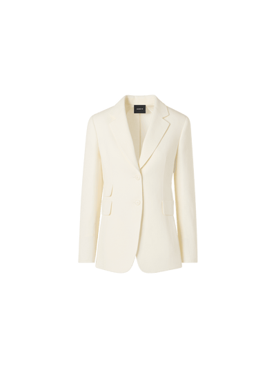 Designer Arie Jacket in Linen-Wool Double-Face - ecru