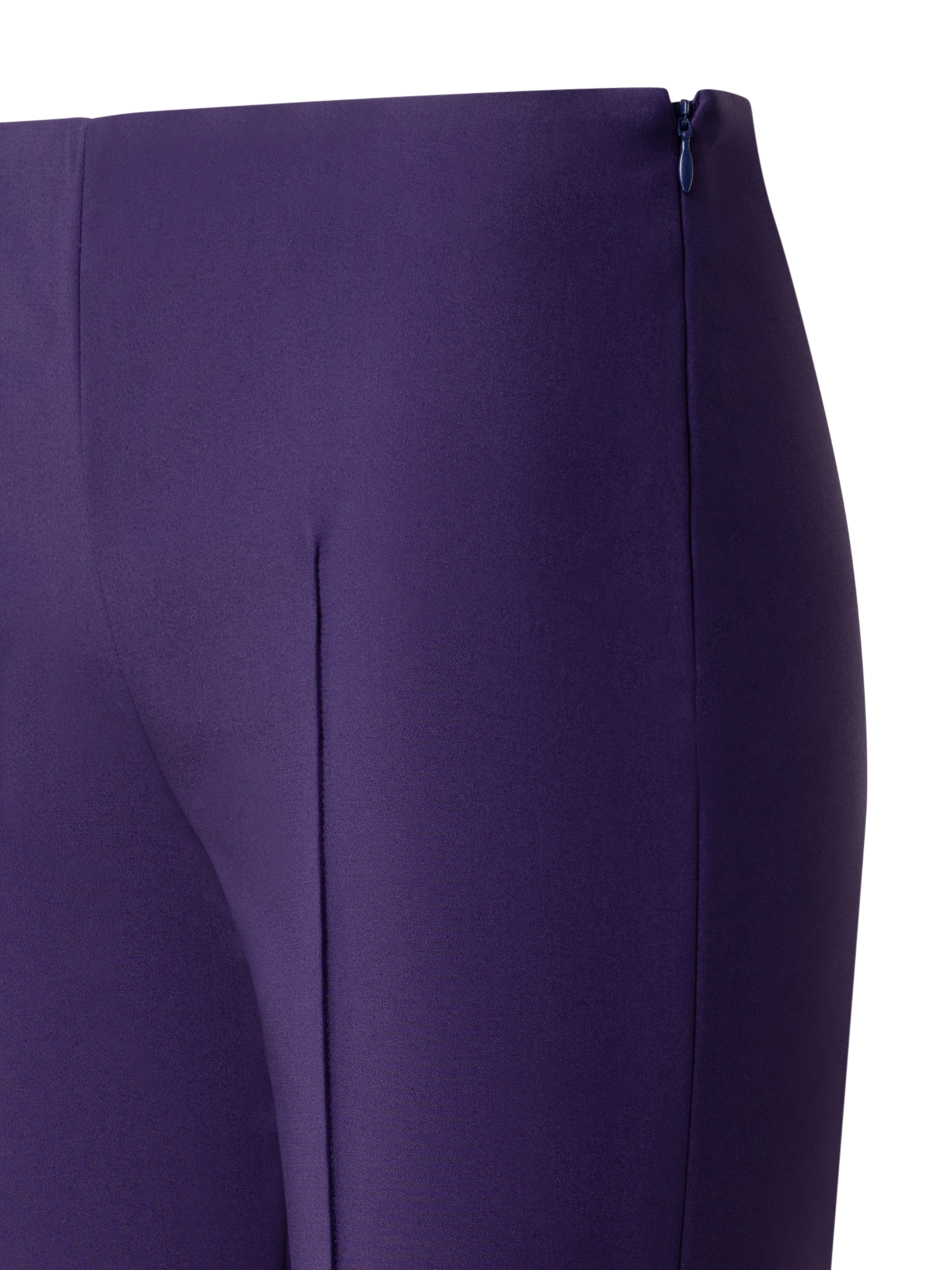 Designer Slim Cotton Techno Stretch Pants - purple
