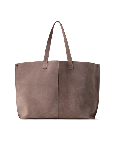 Designer Ai XL Shoulder Tote Bag - brown