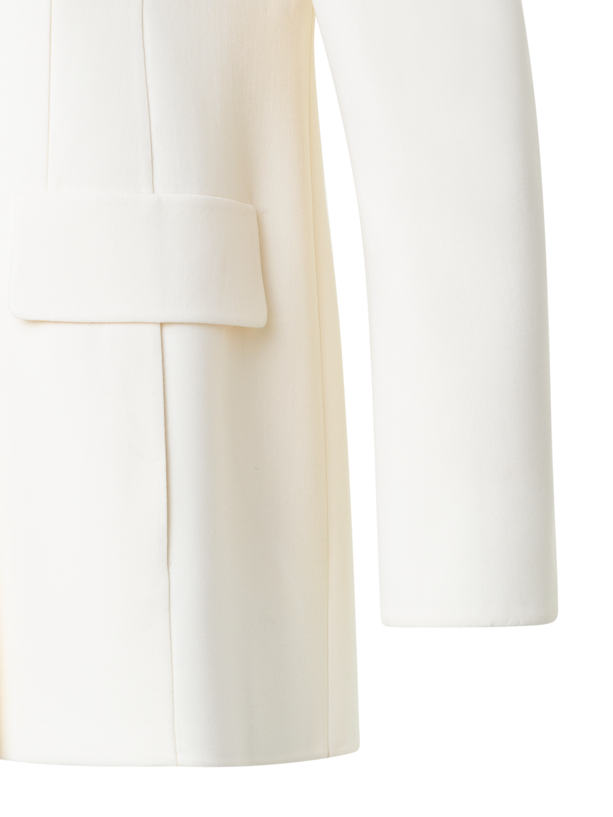 Designer Tuxedo Jacket in Double-Face - multicolor - ecru - white