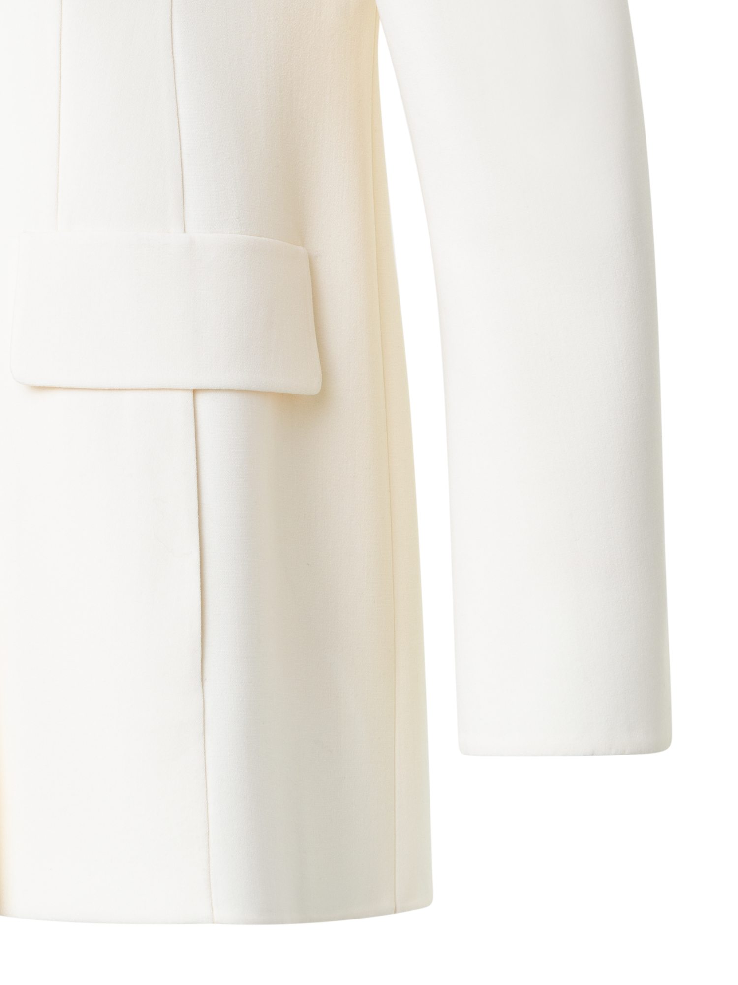 Designer Tuxedo Jacket in Double-Face - multicolor - ecru - white