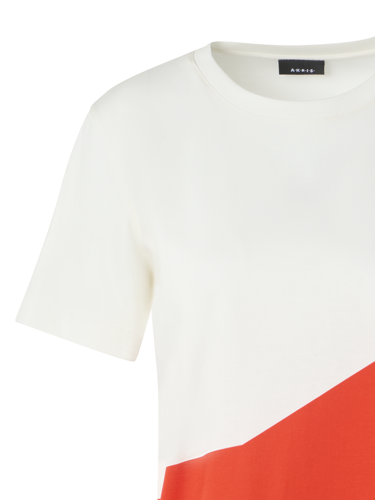 Designer Relaxed Cotton T-Shirt with Polygon Print - multicolor