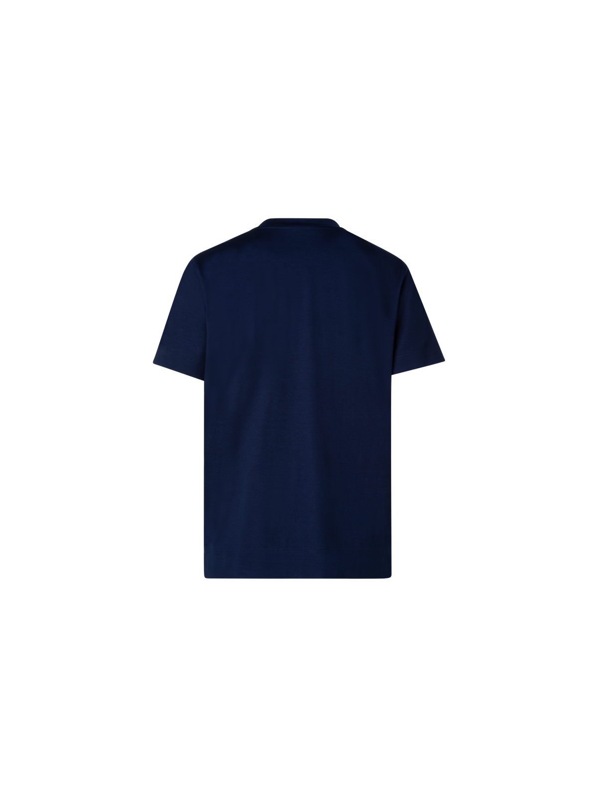 Designer Cotton Jersey T-Shirt - navy - blue