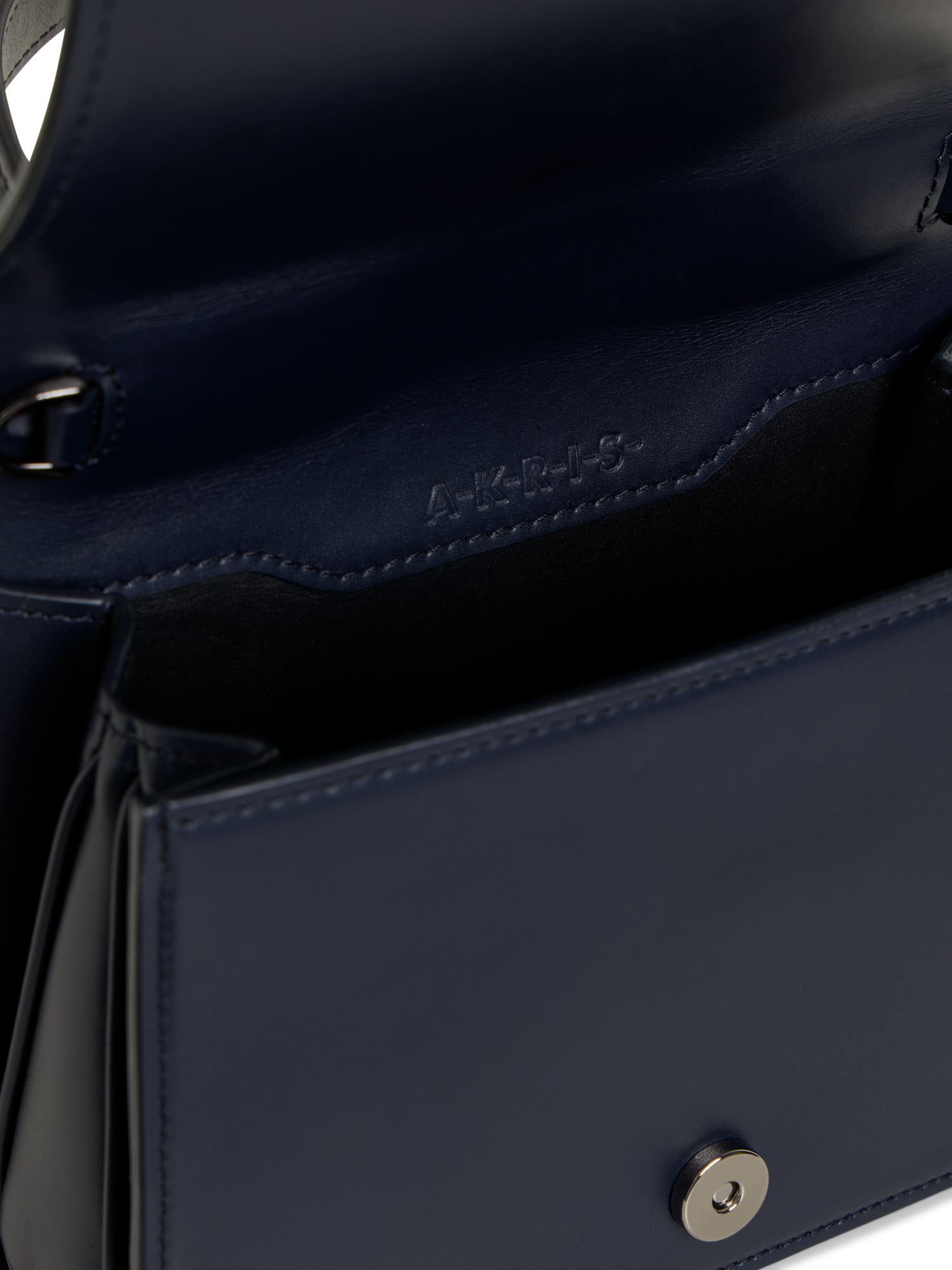 Designer Alice Mini Top Handle Bag - navy - blue