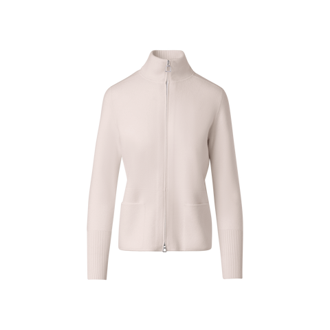 Strickjacke aus 100% Kaschmir Piqué