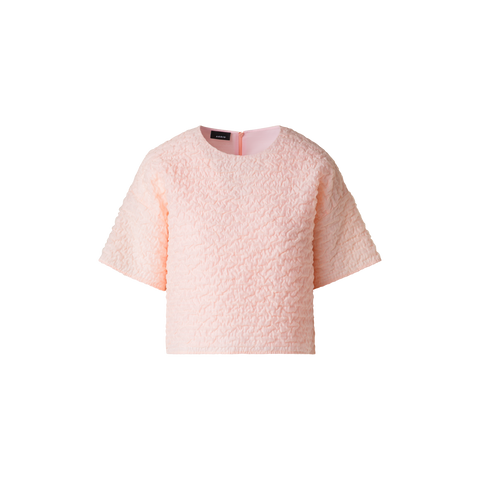 Boxy-Bluse aus 3D Bubble Organza