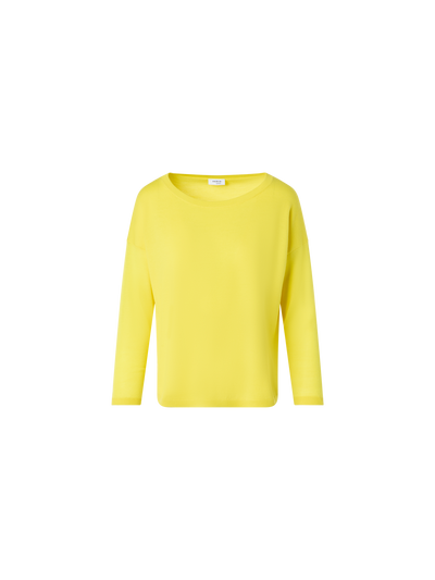 Designer Fine Merino Wool Signature Knit Sweater - yellow