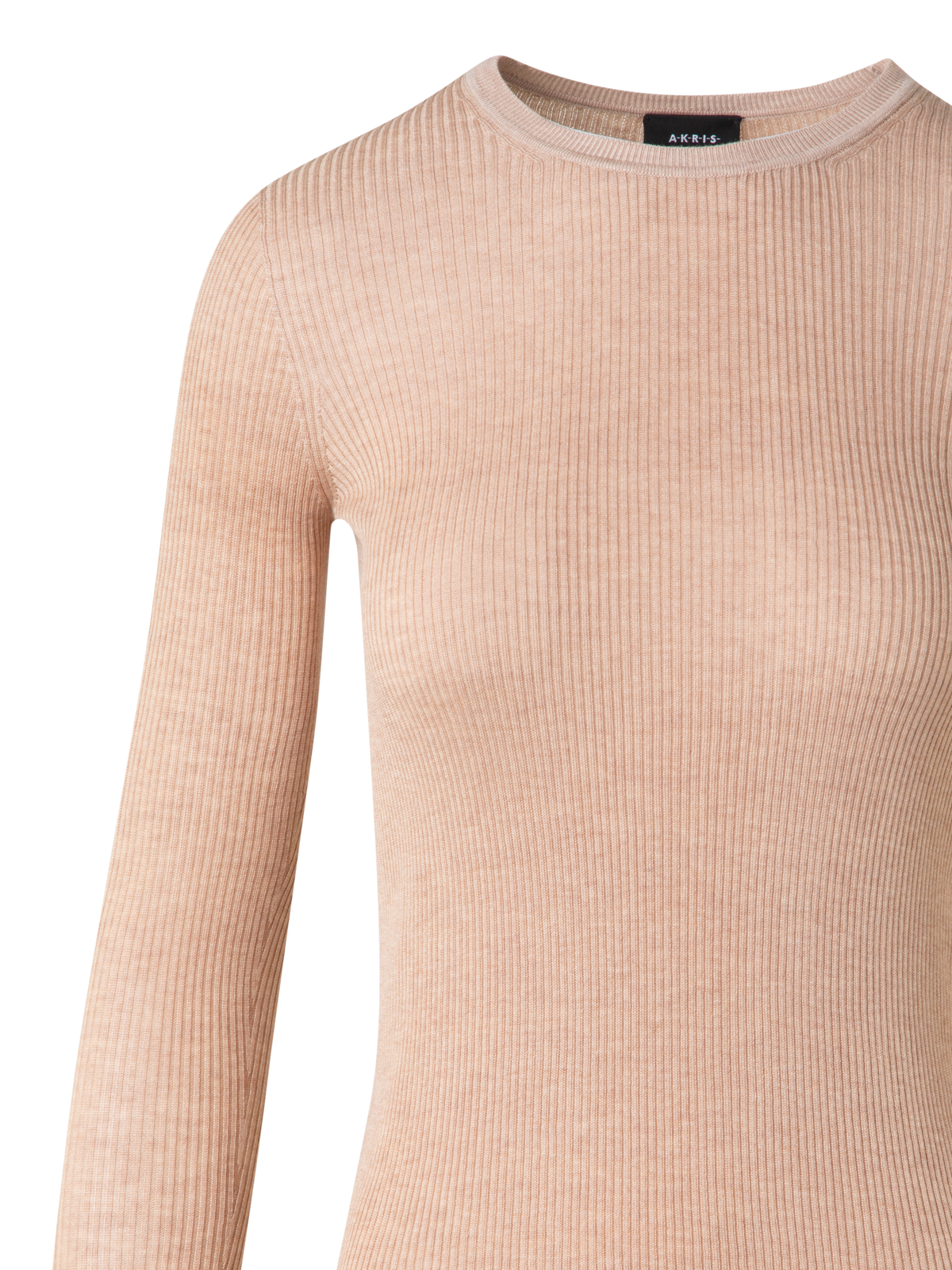 Designer Seamless Silk Cotton Knit Sweater - neutral - pastel - beige