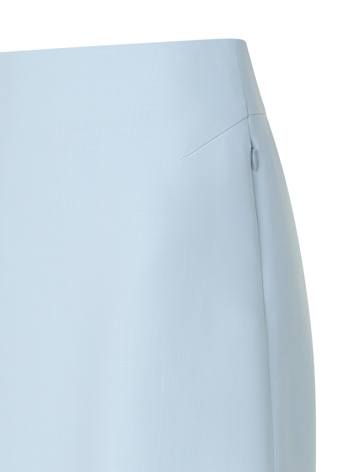 Designer Short Skirt in Cotton Double-Face - blue