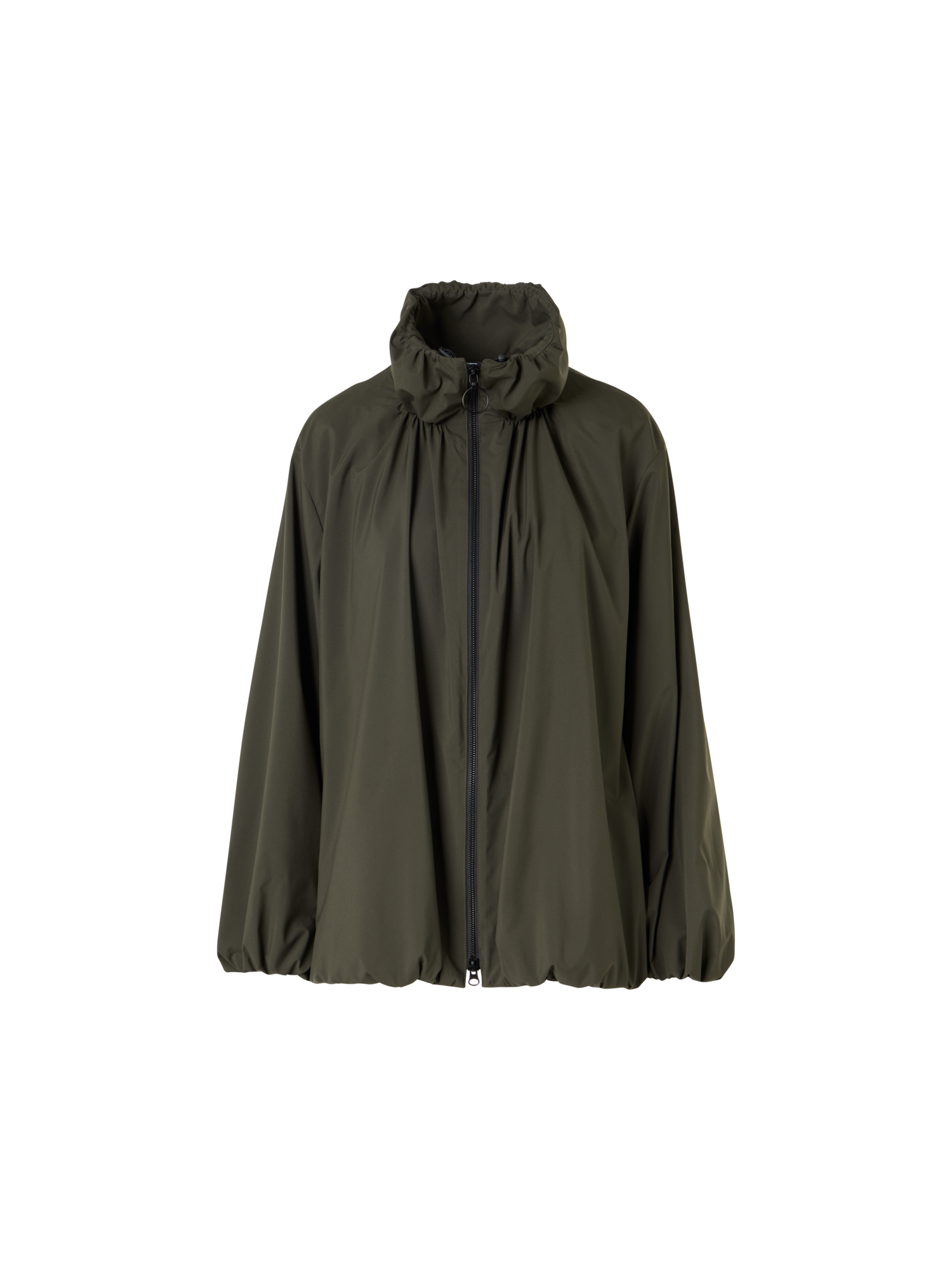 Designer Water-Repellent Parachute-Taffeta Short Parka - green