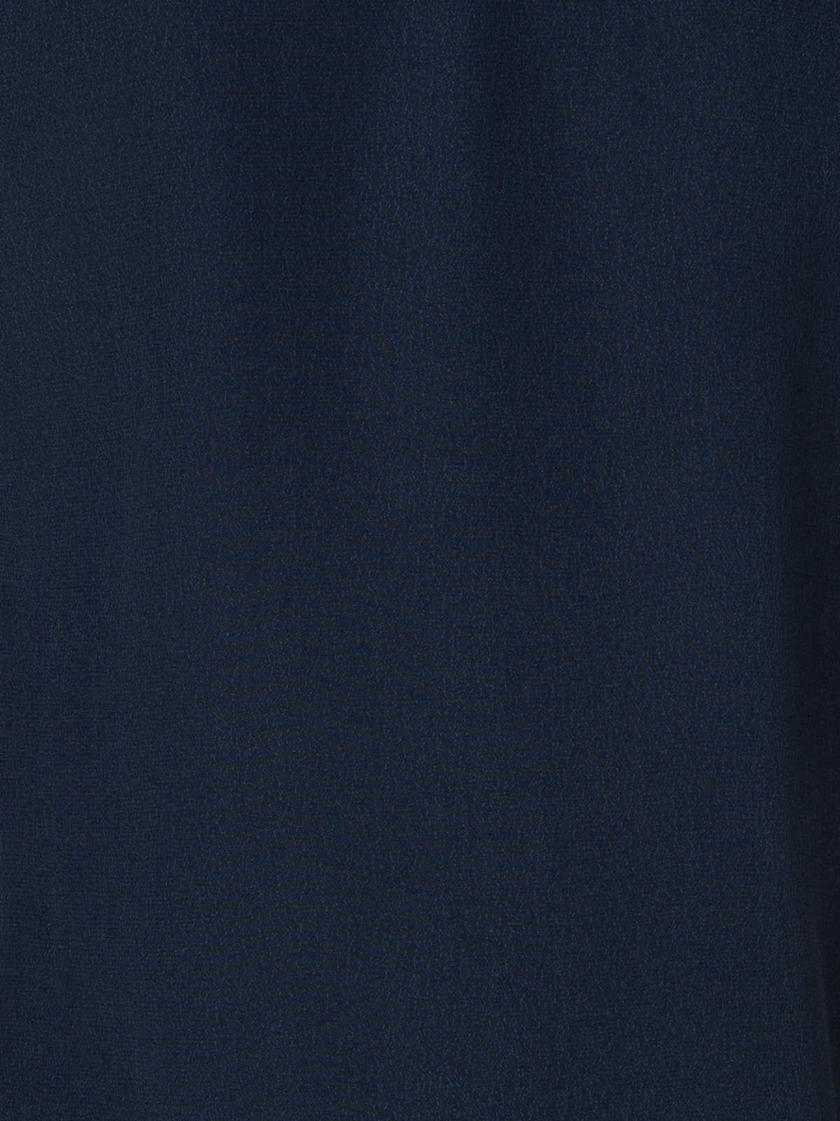 Designer Long Sleeve Silk Blouse with Stand-up Collar - navy - blue