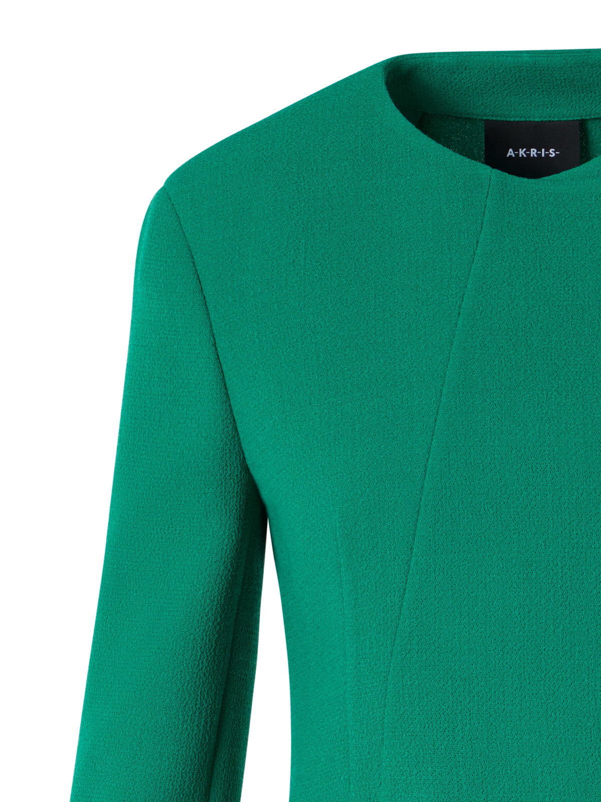 Designer Hemilio Short Jacket in Wool Double-Face - green