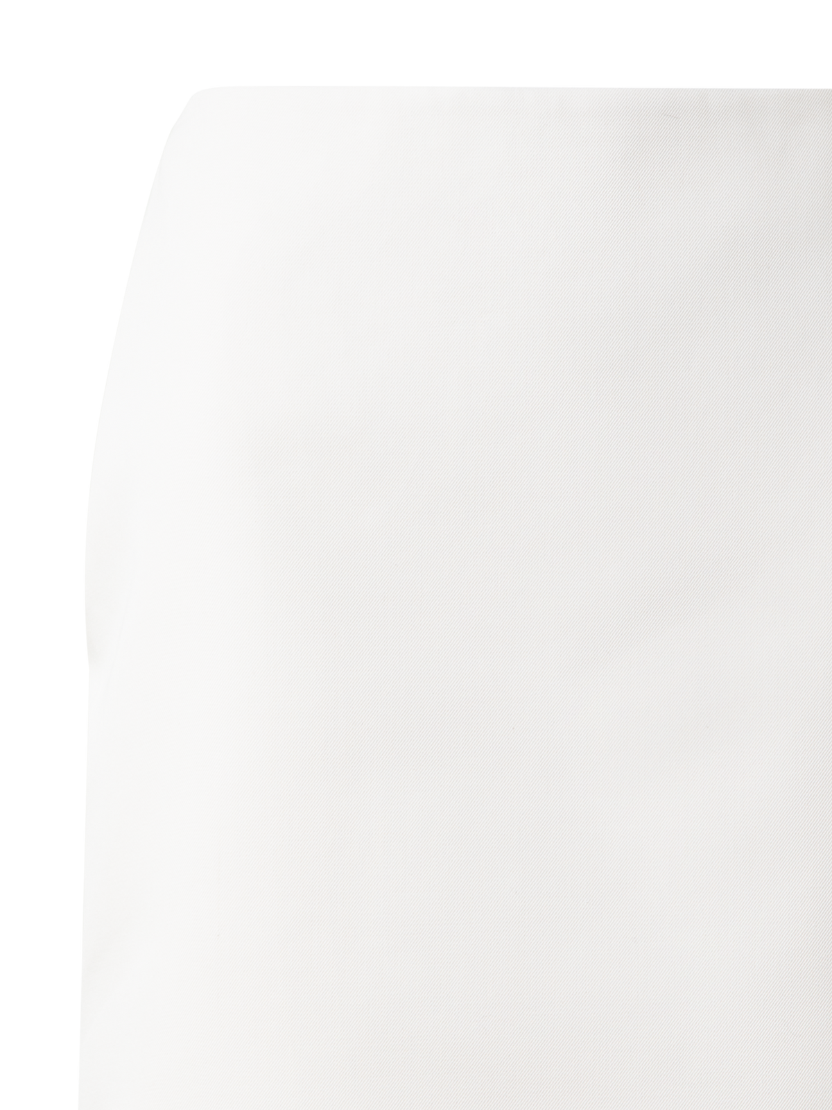 Designer Short Pencil Skirt in Cotton Double-Face - neutral - ecru - white