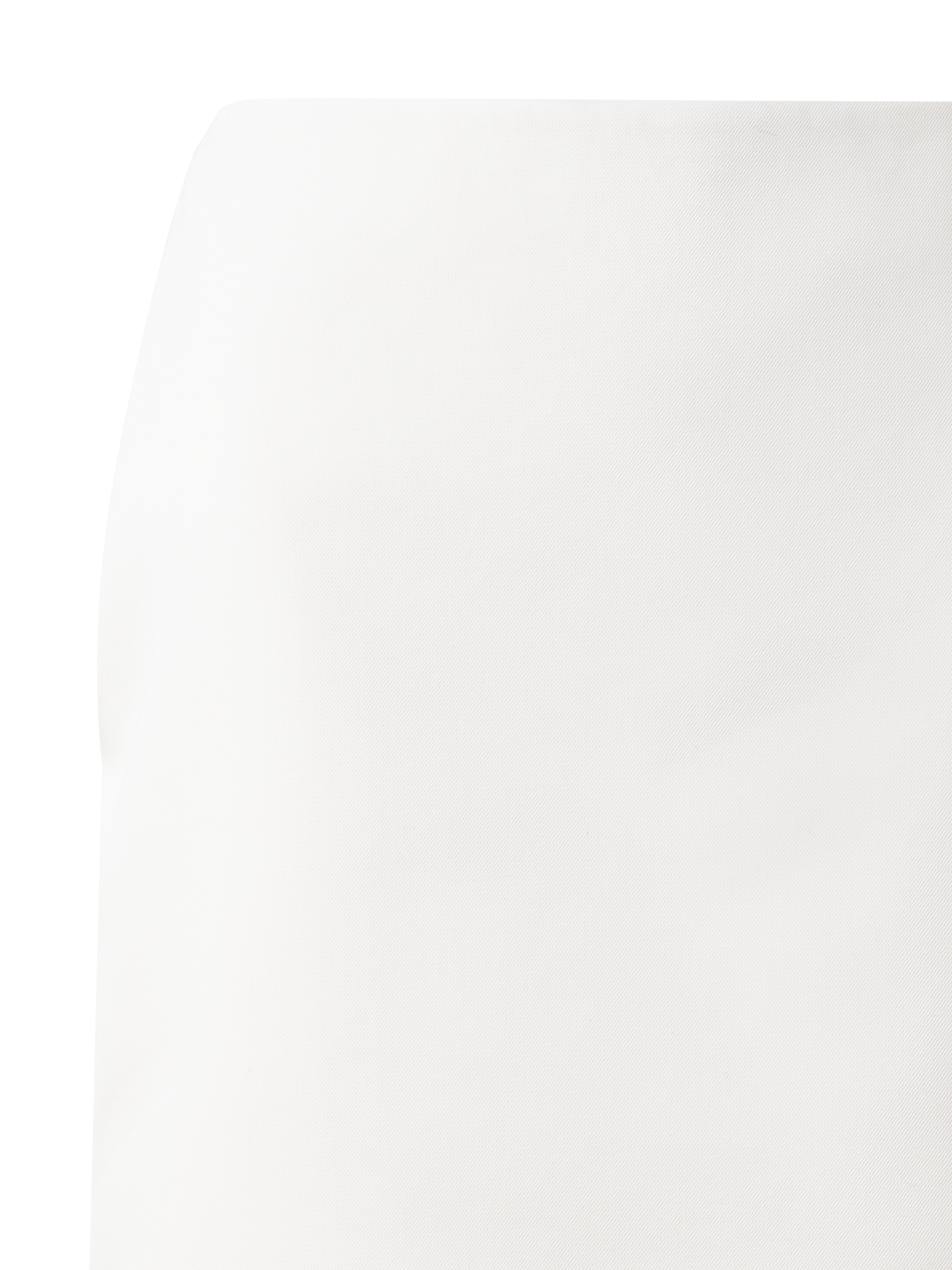 Designer Short Pencil Skirt in Cotton Double-Face - neutral - ecru - white