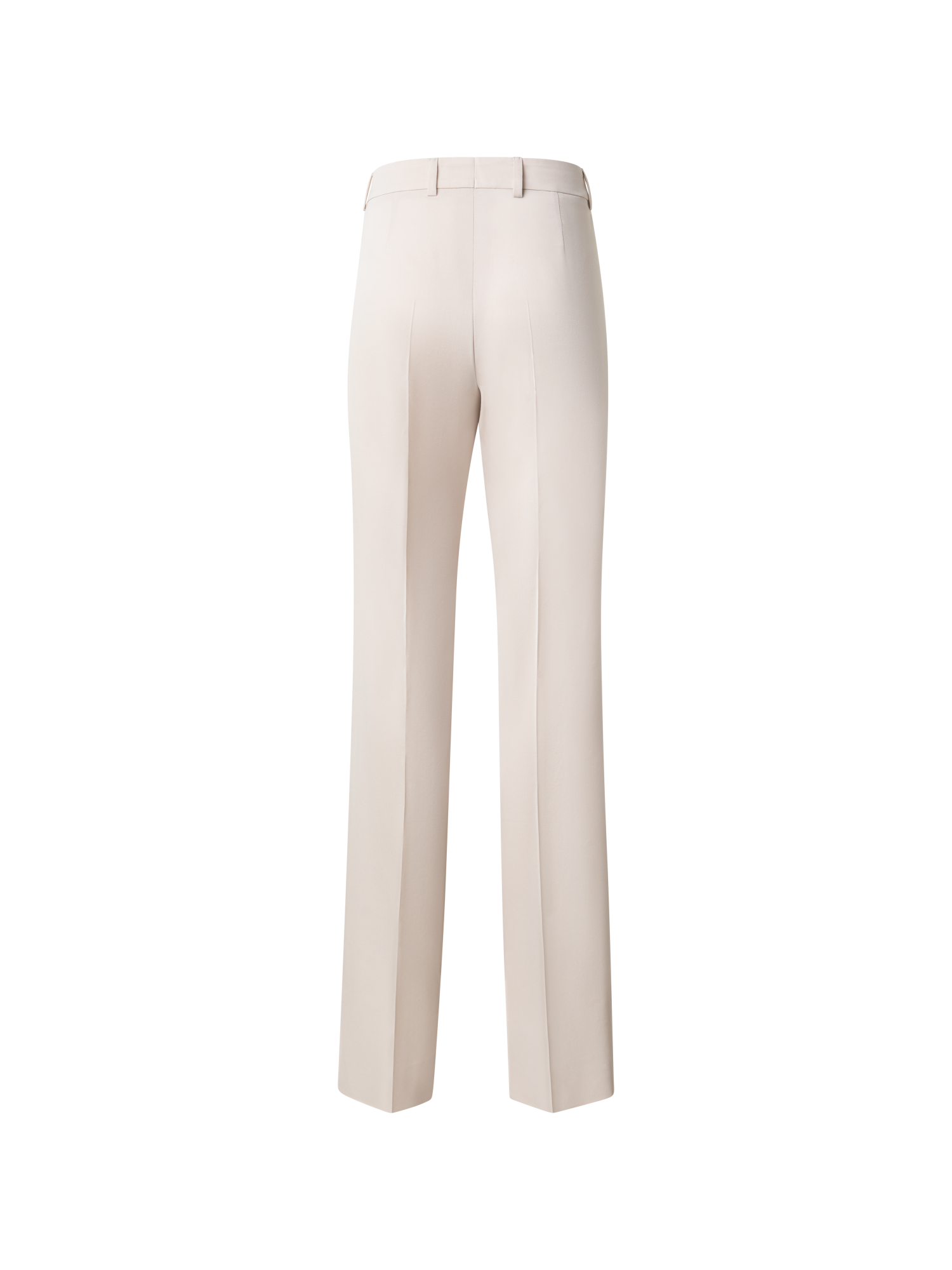 Designer Straight Wool Gabardine Pants - neutral - pastel - beige