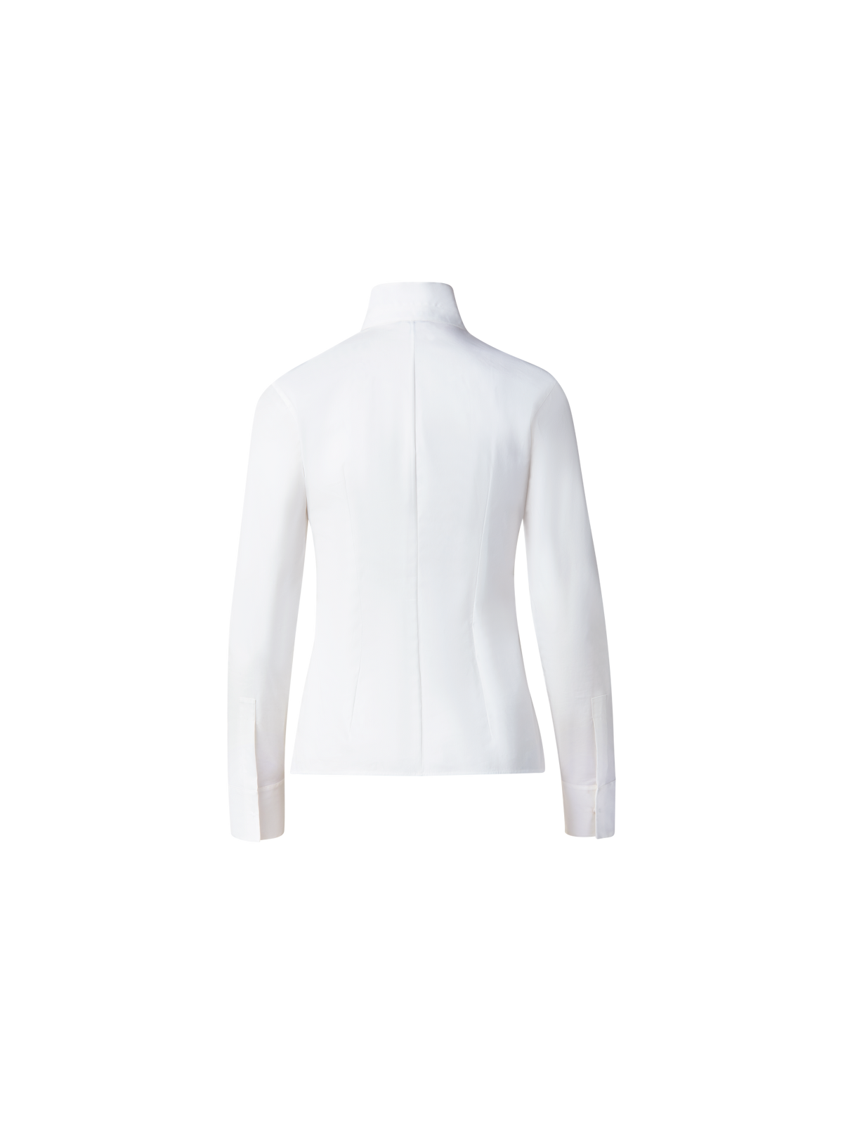 Designer Cotton Stretch Blouse - white