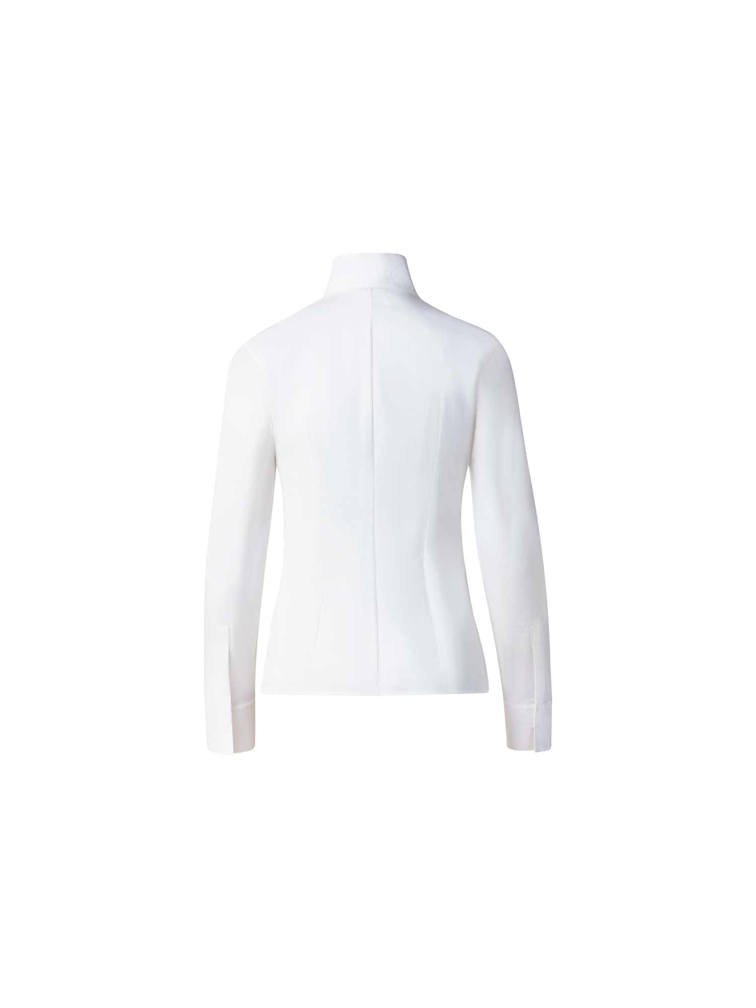 Designer Cotton Stretch Blouse - white
