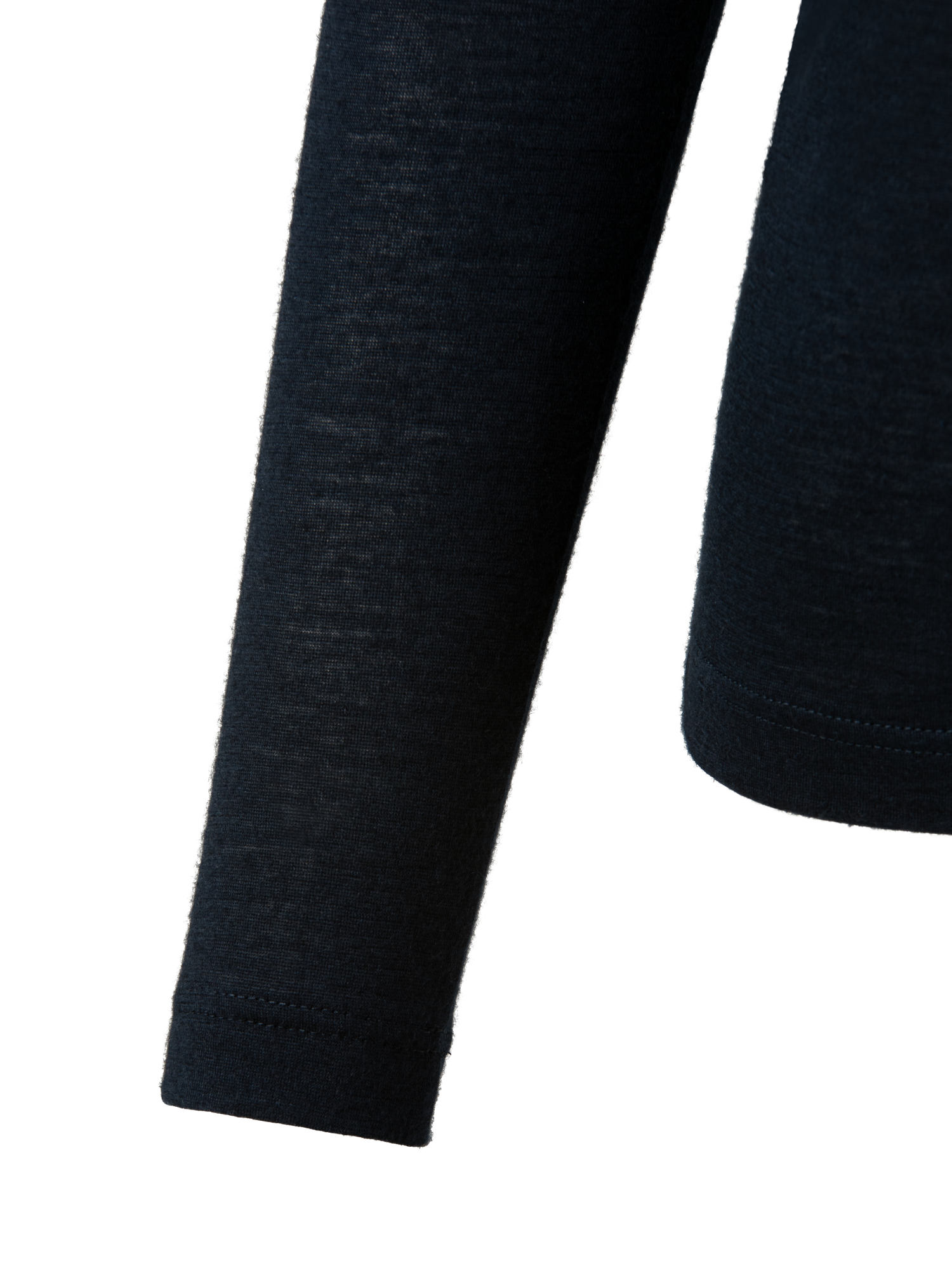 Designer Turtleneck Shirt from Cashmere Silk - navy - blue