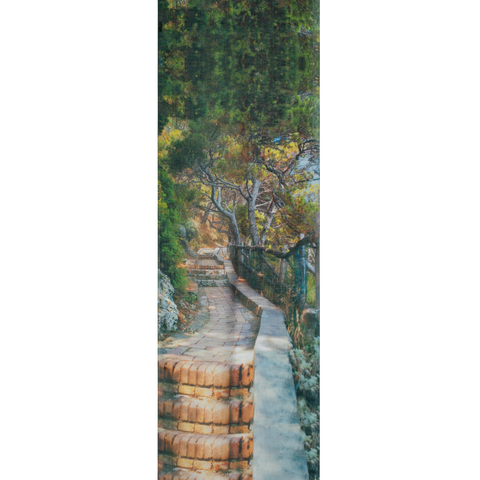 Kaschmirseidenschal mit Via Krupp-Druck