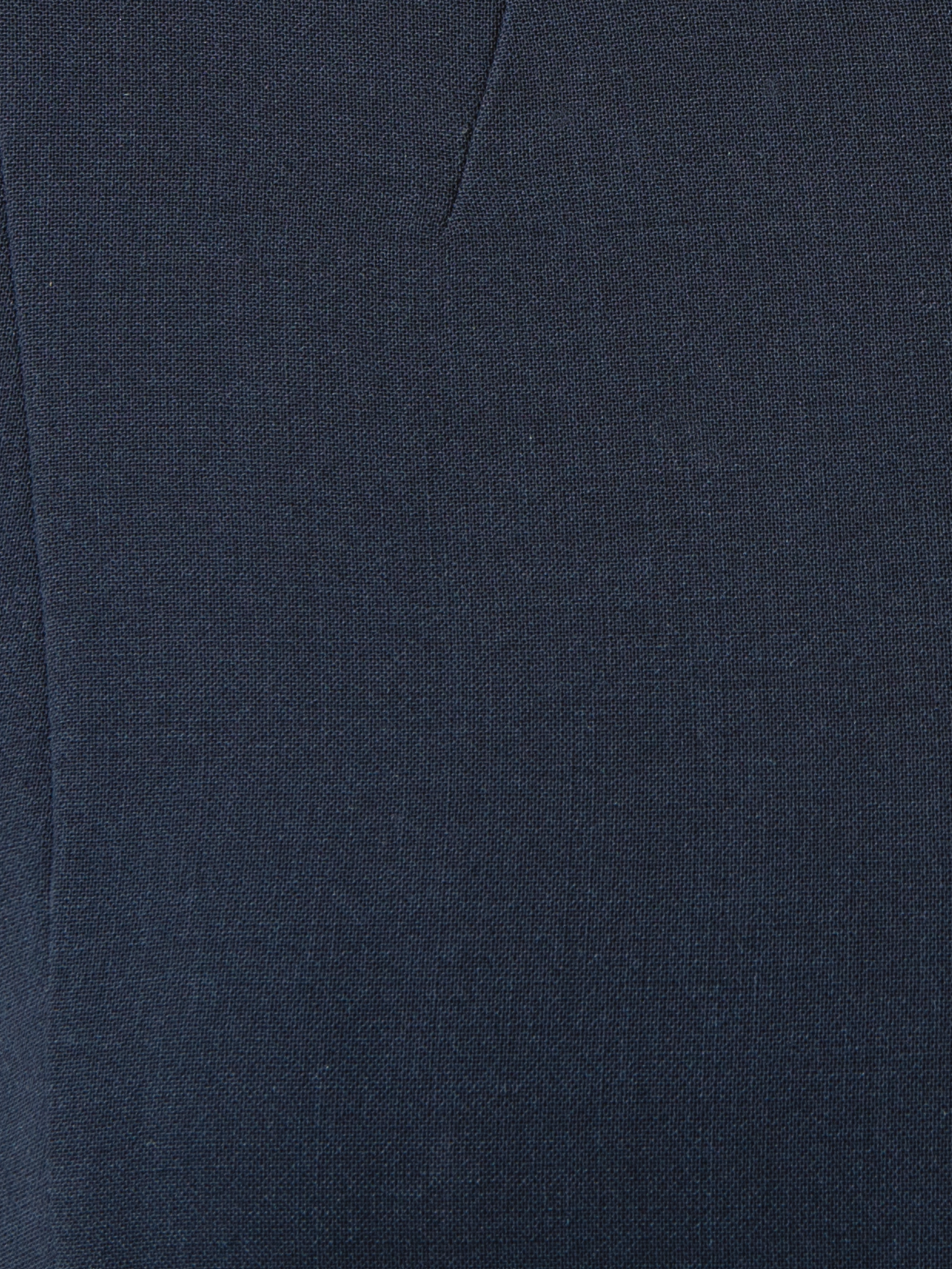 Designer 3/4 Sleeve Wool Double-Face Mock Neck Dress - navy - blue