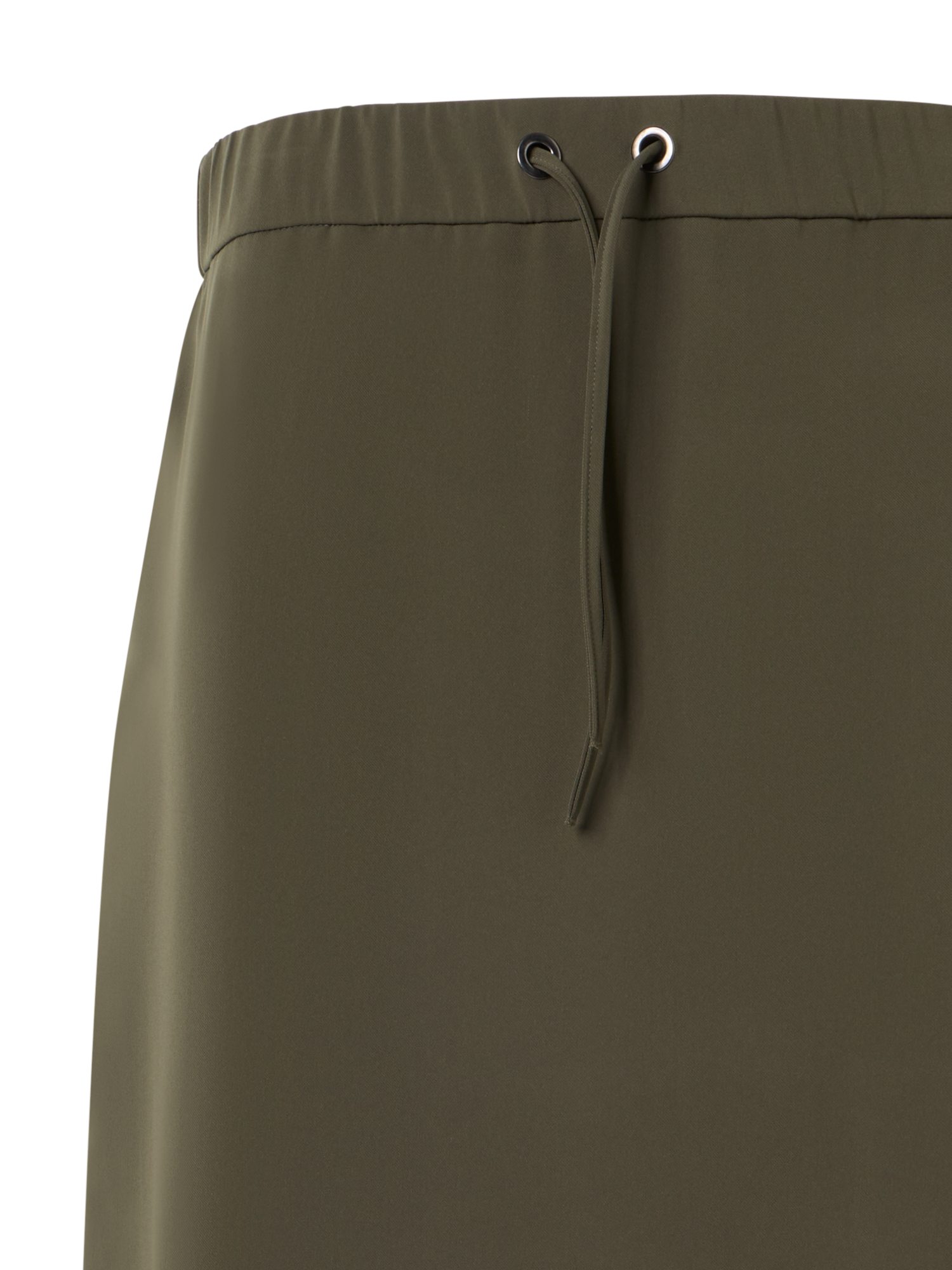 Designer Lasercut-Crêpe Midi Skirt - green