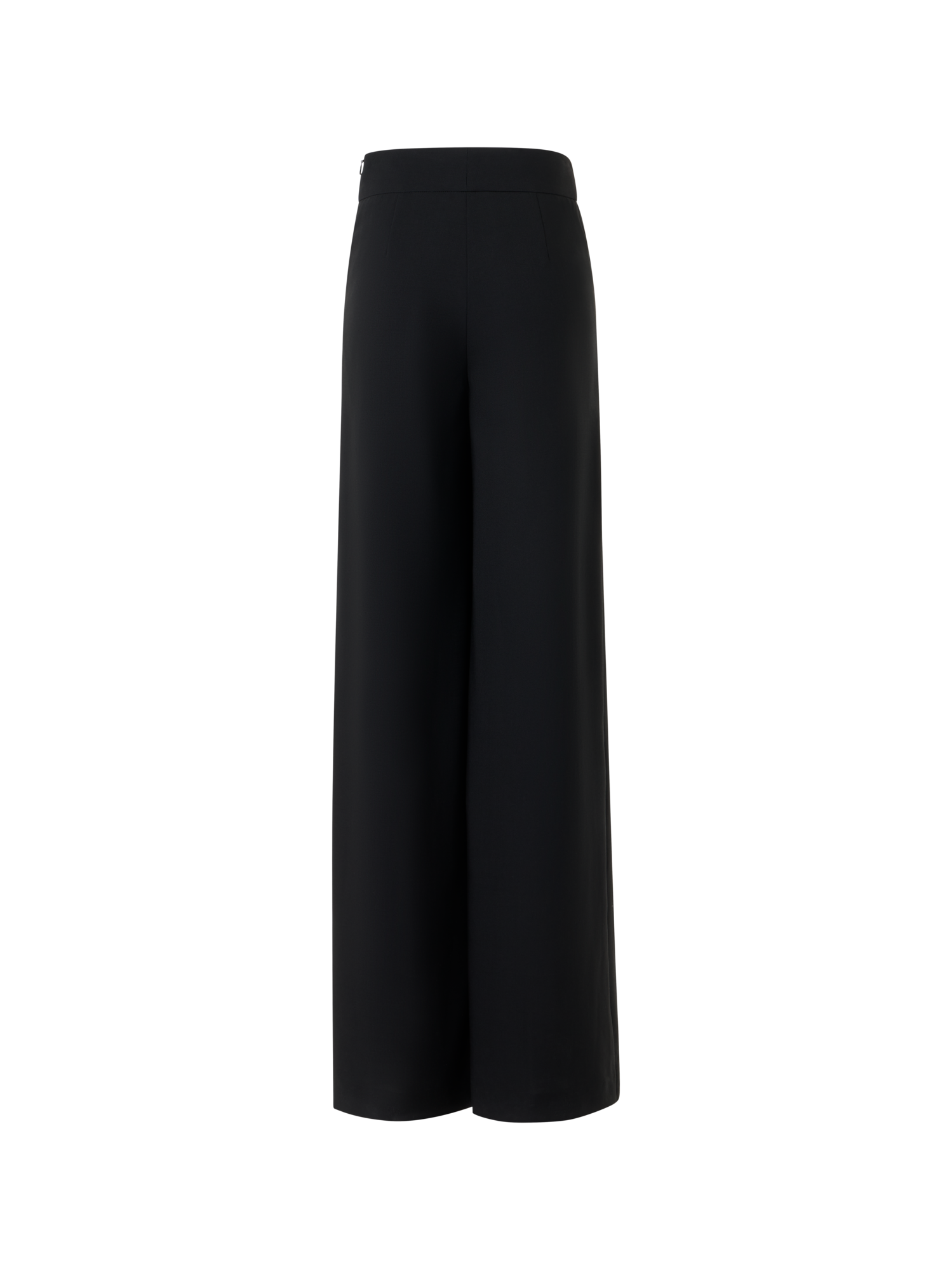 Designer Fellia Fluid Wide Slit Pants - black