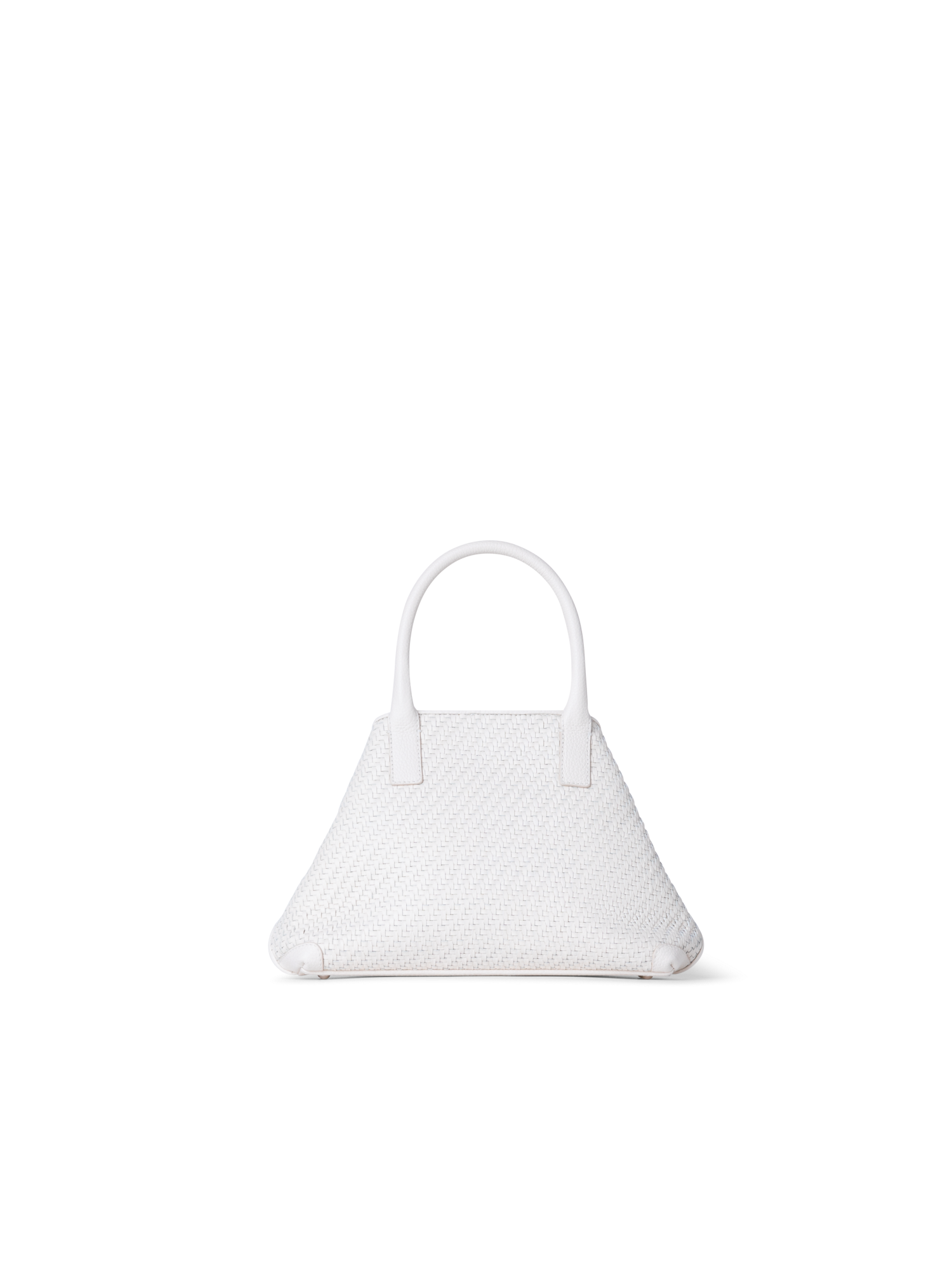Designer Ai Little Top Handle Tote - ecru - white
