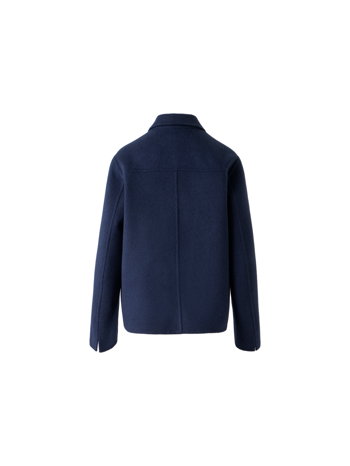 Designer Relaxed Cashmere Double-Face Shirt Jacket - neutral - navy - blue