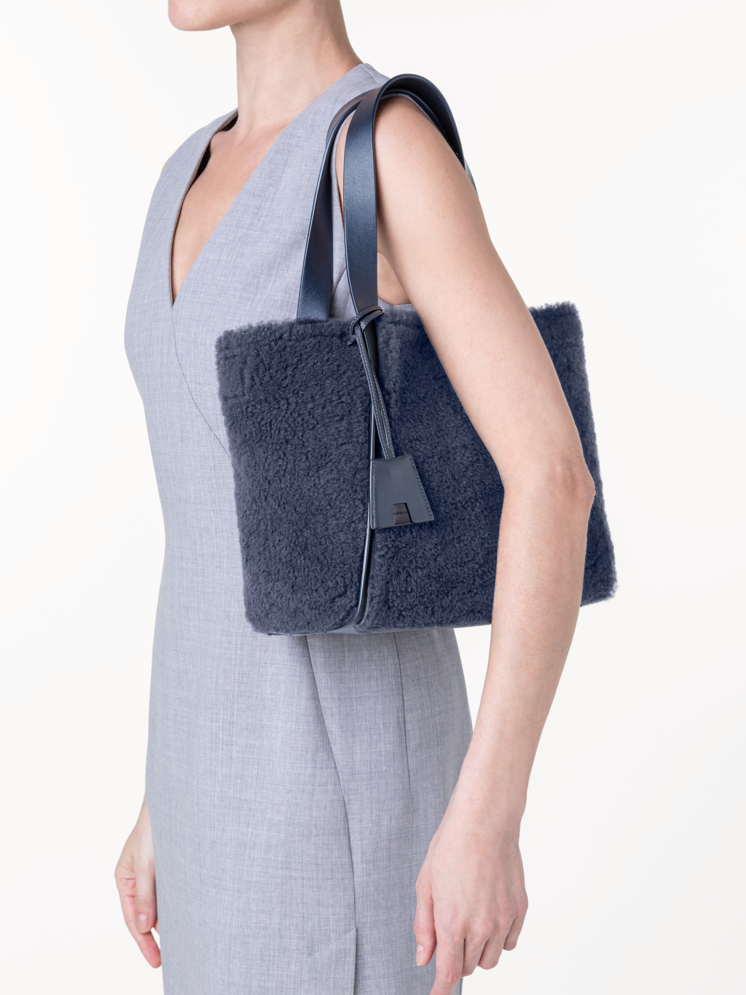Designer Alex Small Tote - Reversible - grey 