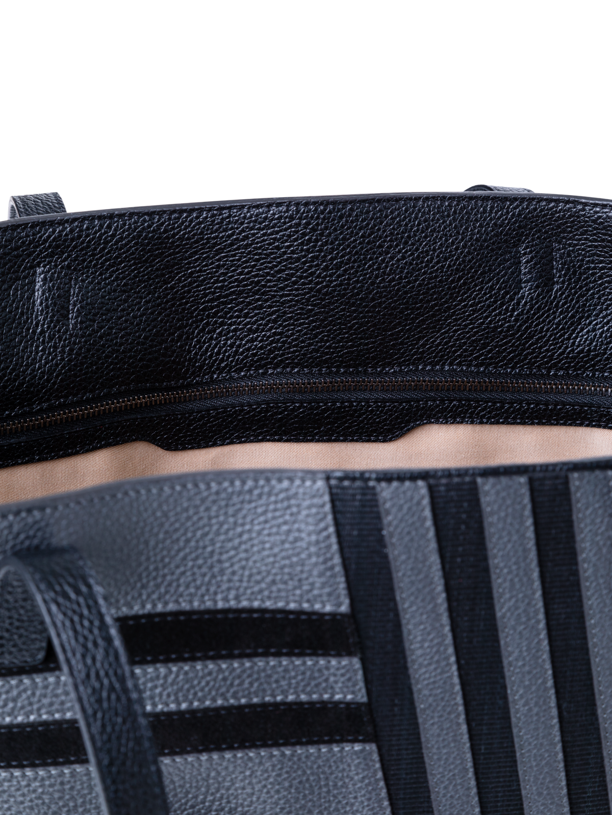 Designer Ai Medium Shoulder Tote - black - grey - multicolor