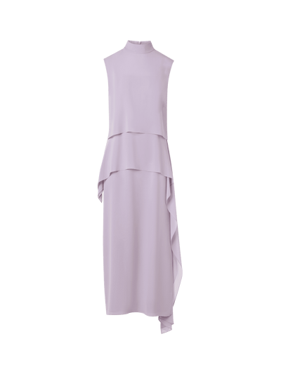 Designer Sleeveless Silk Georgette Dress - pastel