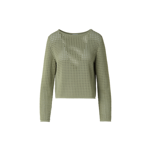 Knit Sweater in Chunky Cotton Mesh
