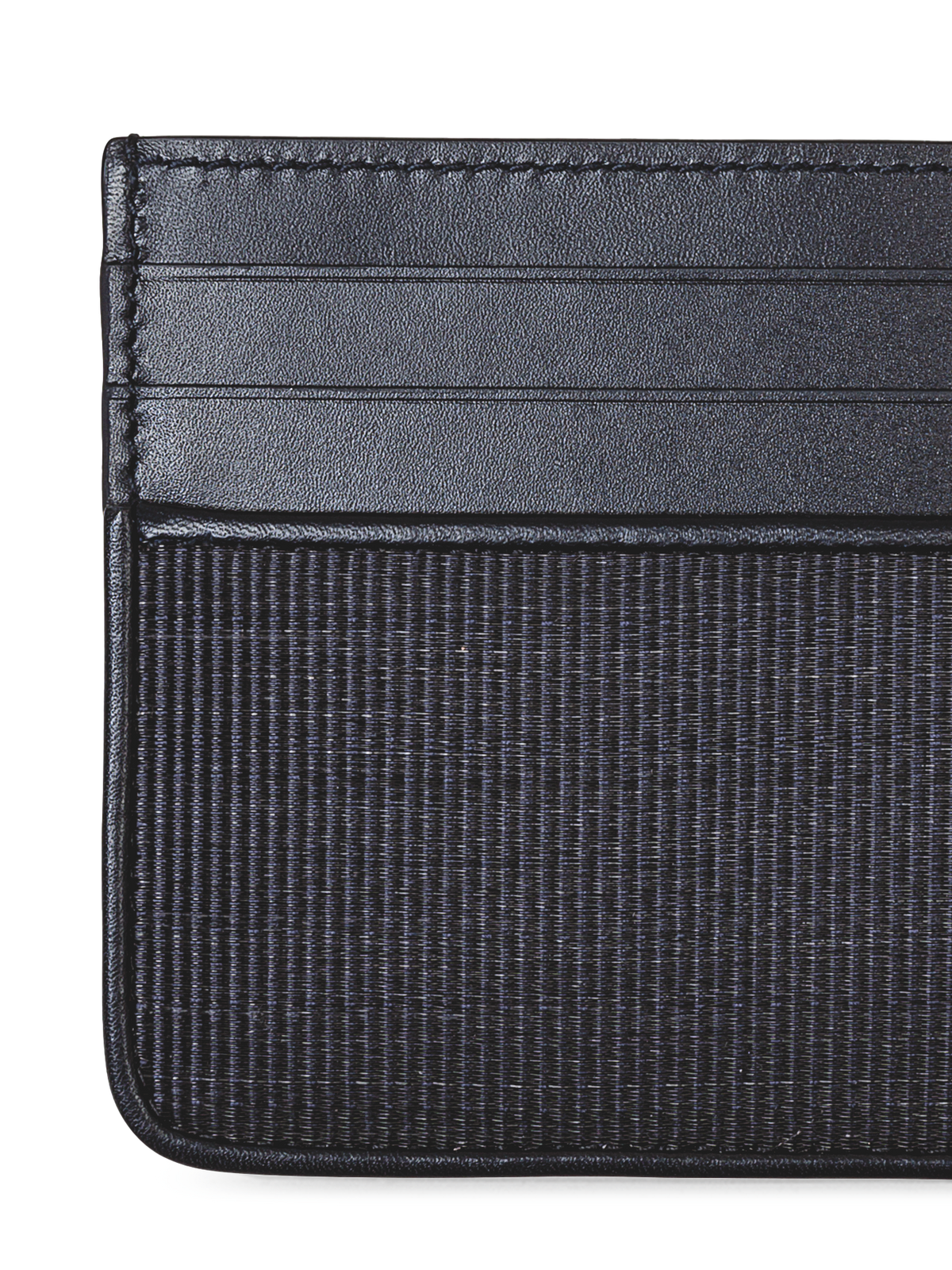 Designer Card Holder in Horsehair - navy - blue