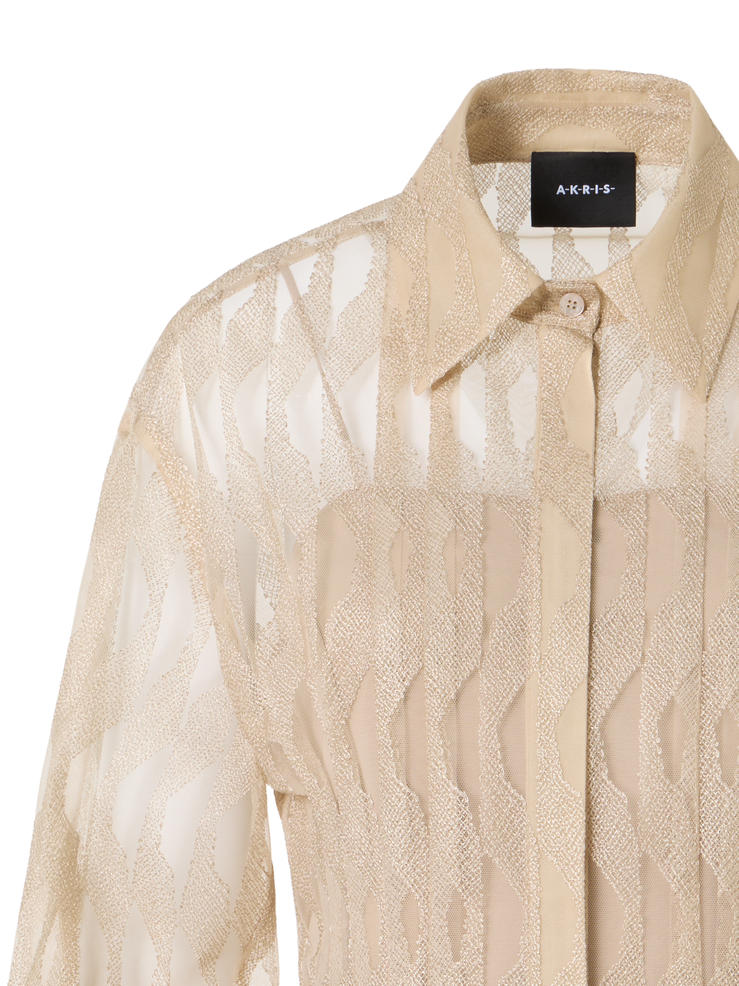 Designer Midi Shirt Dress High Plains - beige