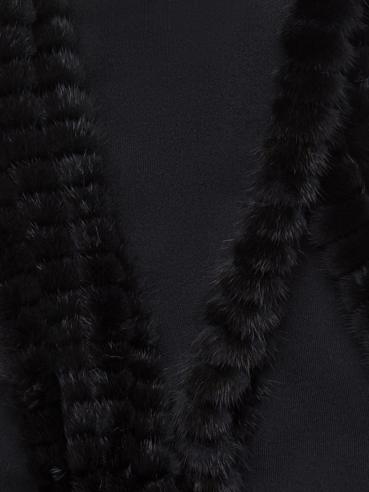 Designer Cashmere-Silk Scarf - black