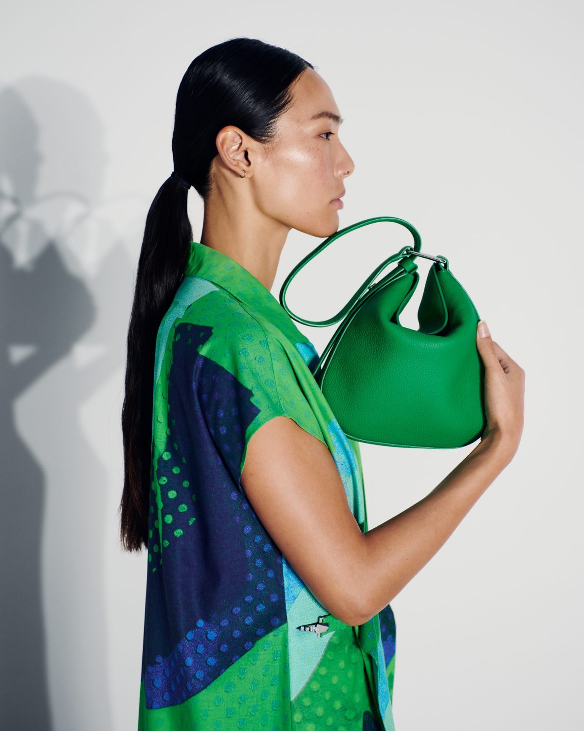 Designer Anna Little Hobo - green #editorial