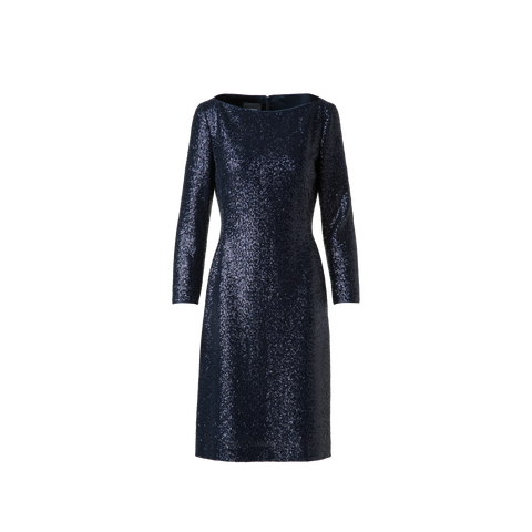Sequined Sheath Dress in A-Line