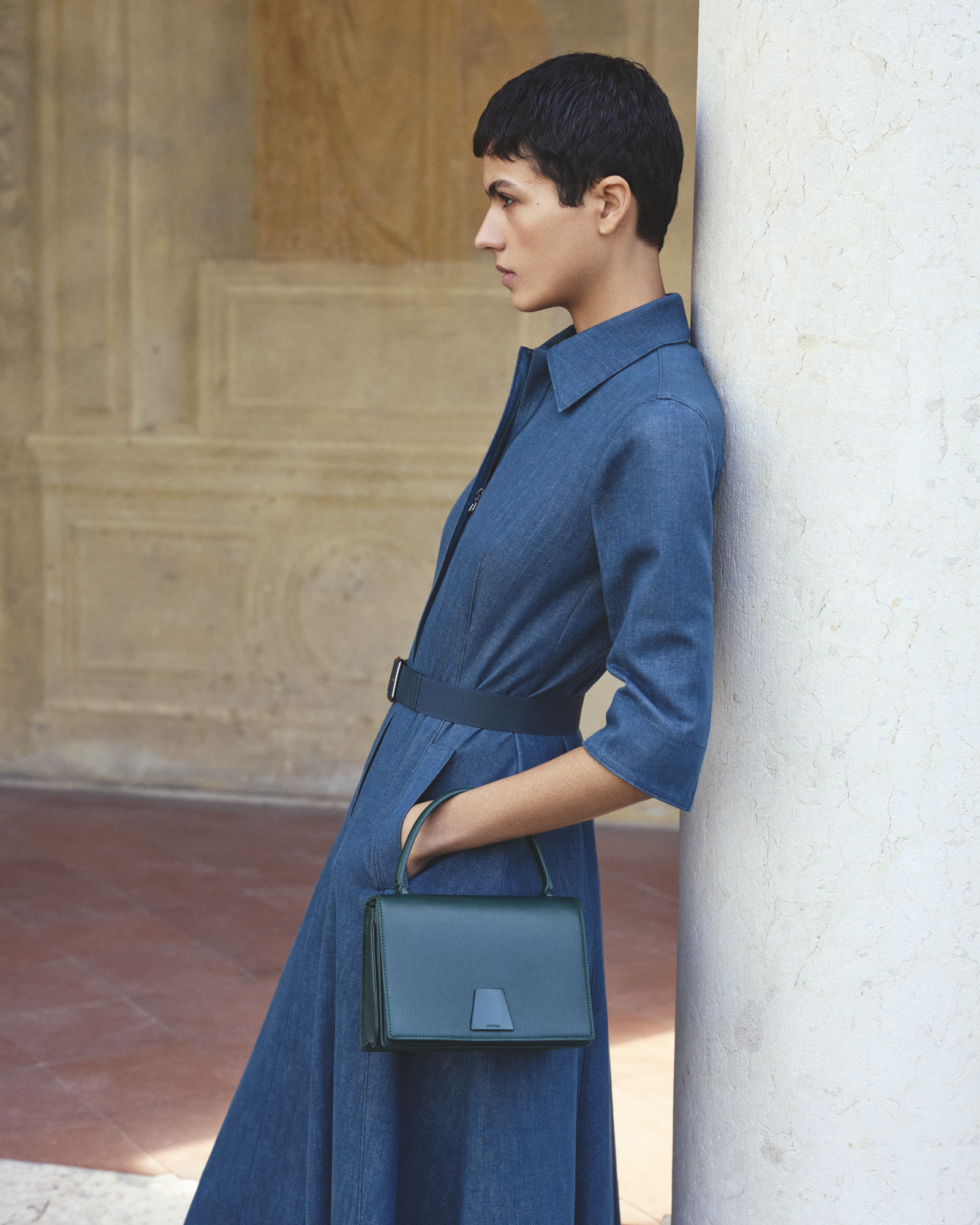 Designer Alice Small Top Handle Bag - green 