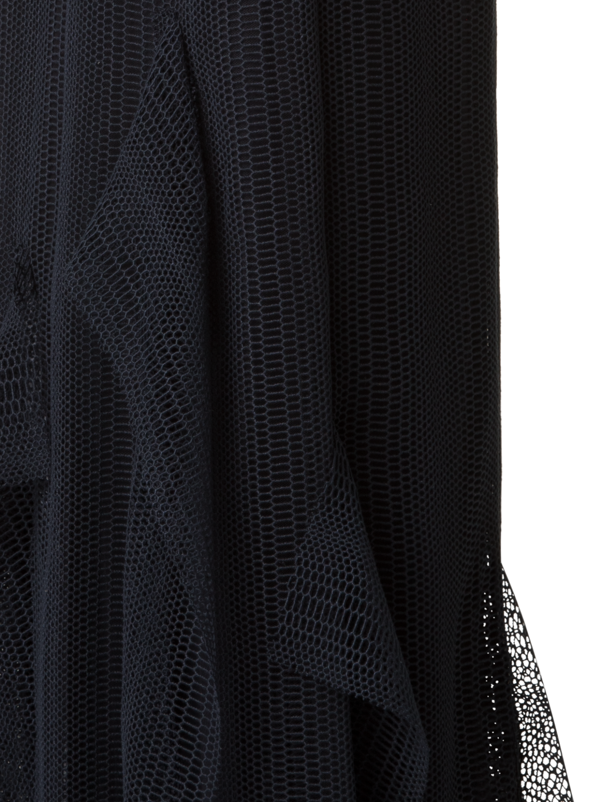 Designer Dégradé Stripe Embroided Evening Dress - black