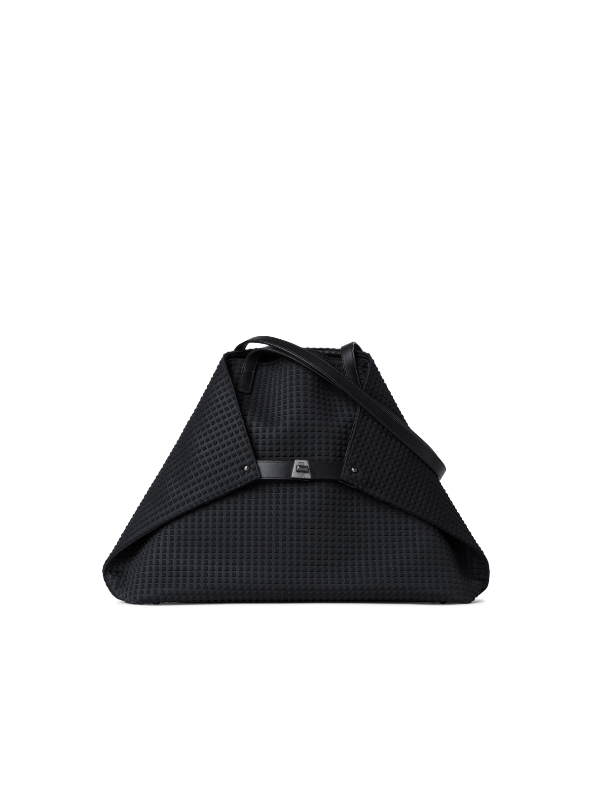 Designer Ai Medium Shoulder Tote - neutral - black