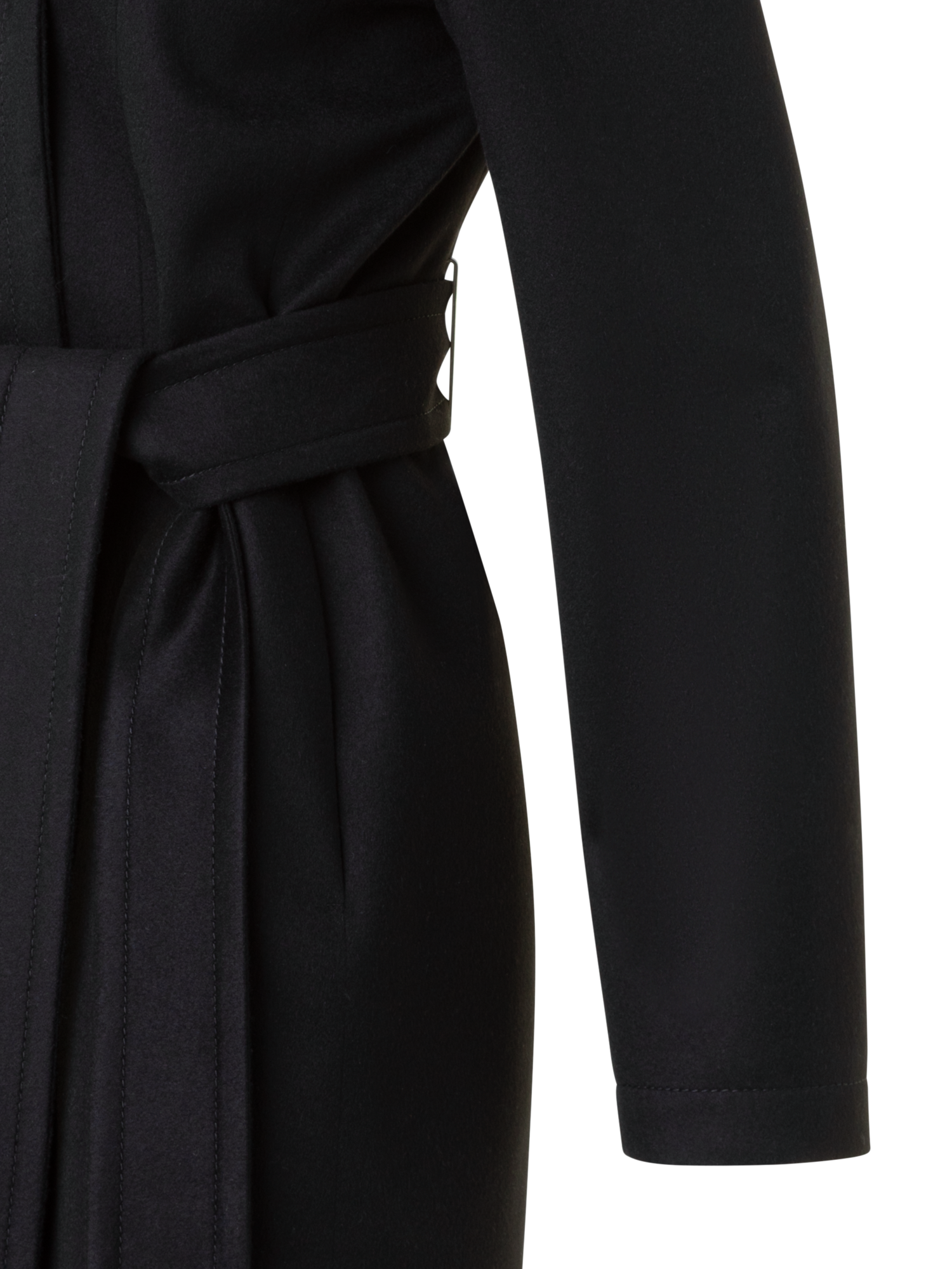 Designer Short Cashmere Storm-System® Trench Coat - black - neutral