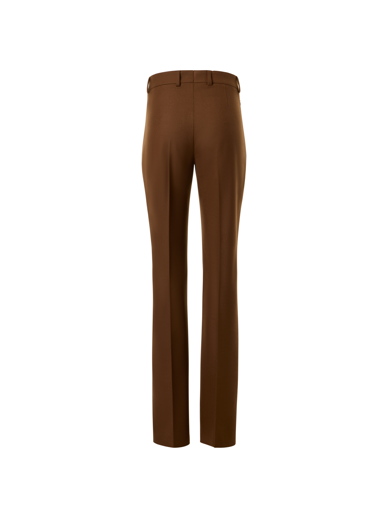 Designer Bootcut Wool Stretch Flannel Pants - brown